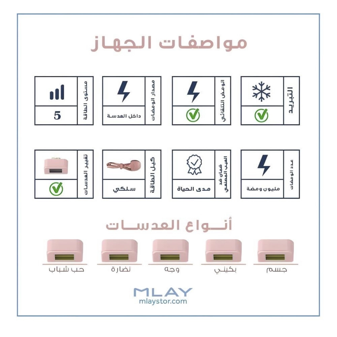 جهاز ليزر الشعر T16 - عدسة واحده أصدار خاص ضمان مدى الحياة - صورة 3